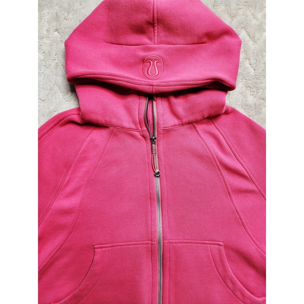 Lululemon Scuba Oversized Full Zip Hoodie Pink Womens M/L